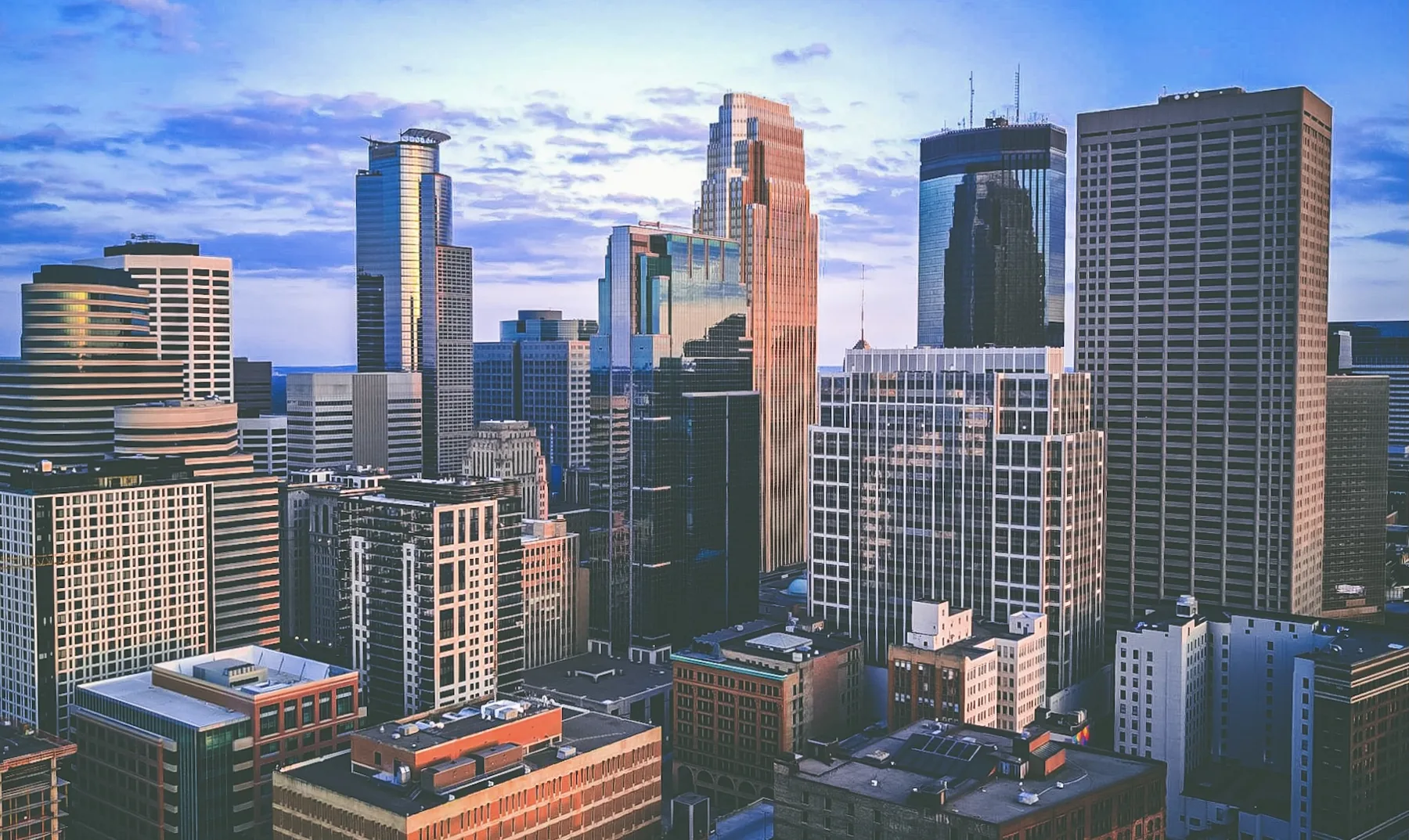 A skyline, briefly still