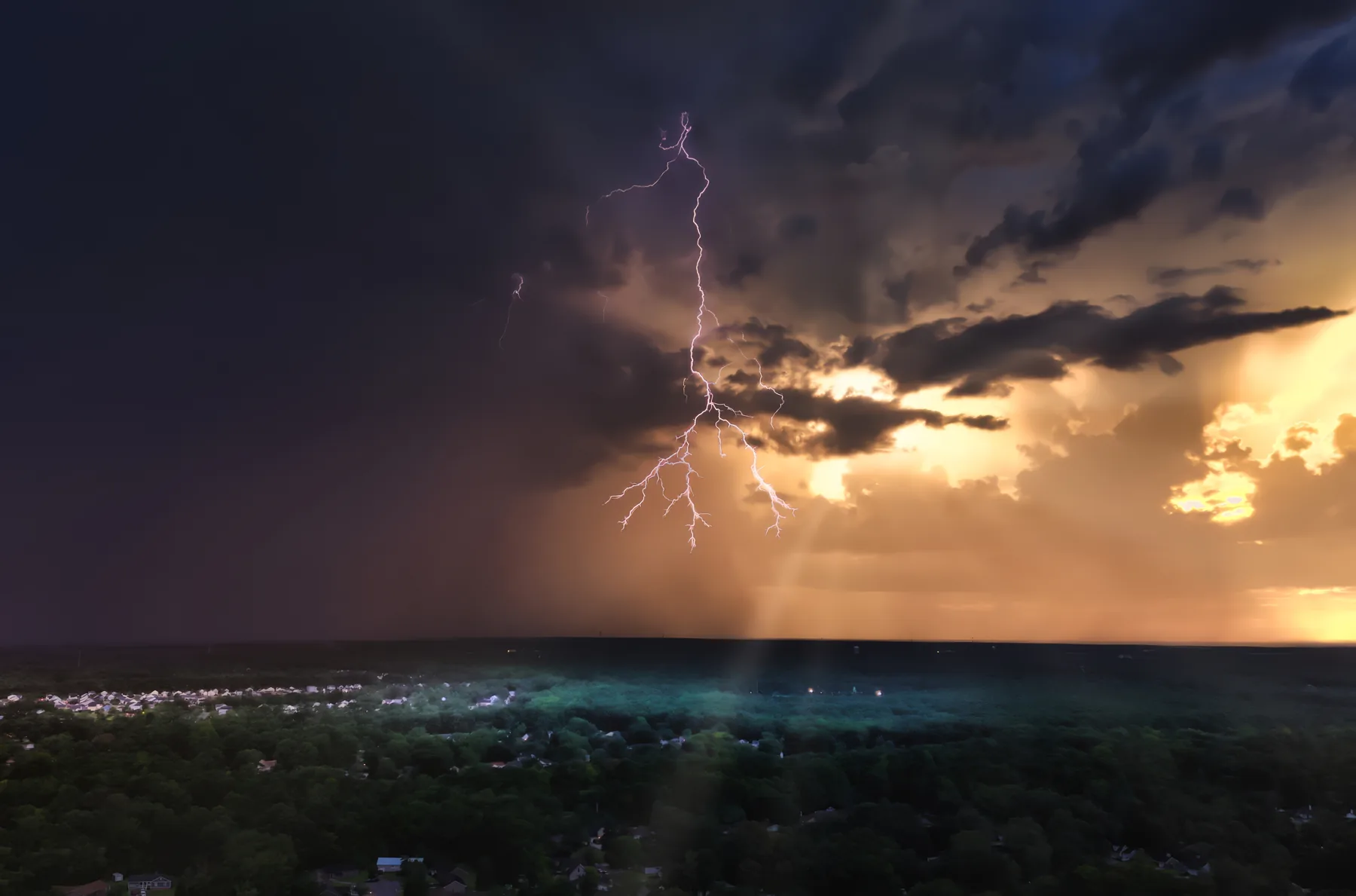 Dry Lightning, dusk, and a warning, by Bryan Korth