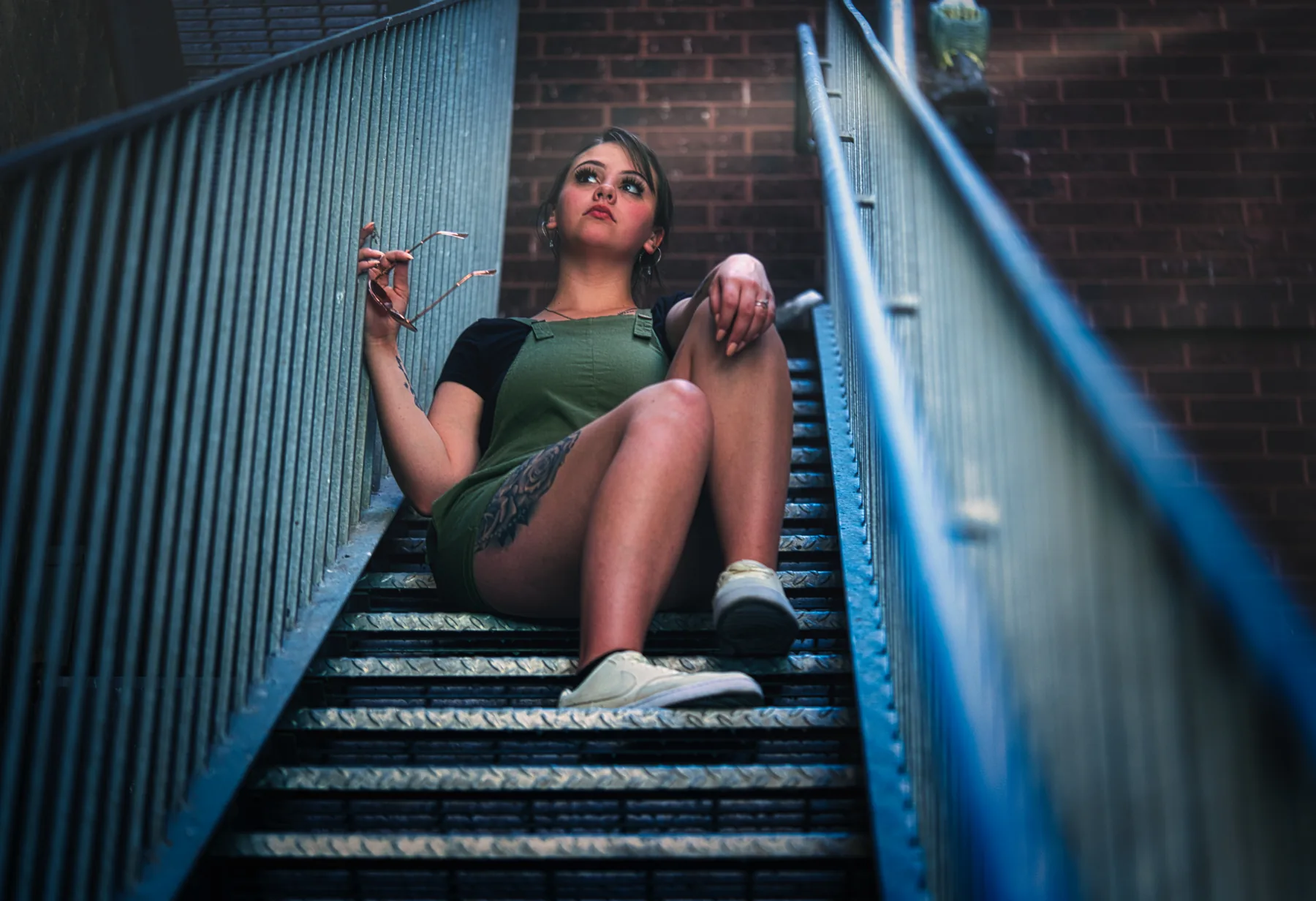 Blue Rail, resting on the climb, by Bryan Korth