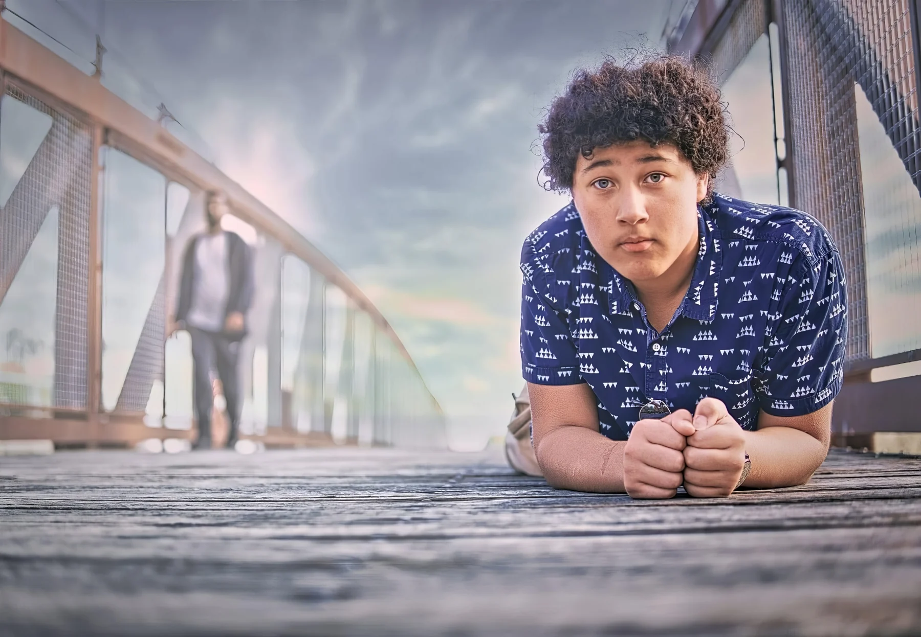 The Pier, someone at the far end, by Bryan Korth